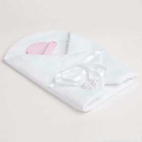 Petit Melange wikkeldoek wit roze vroeggeborenen